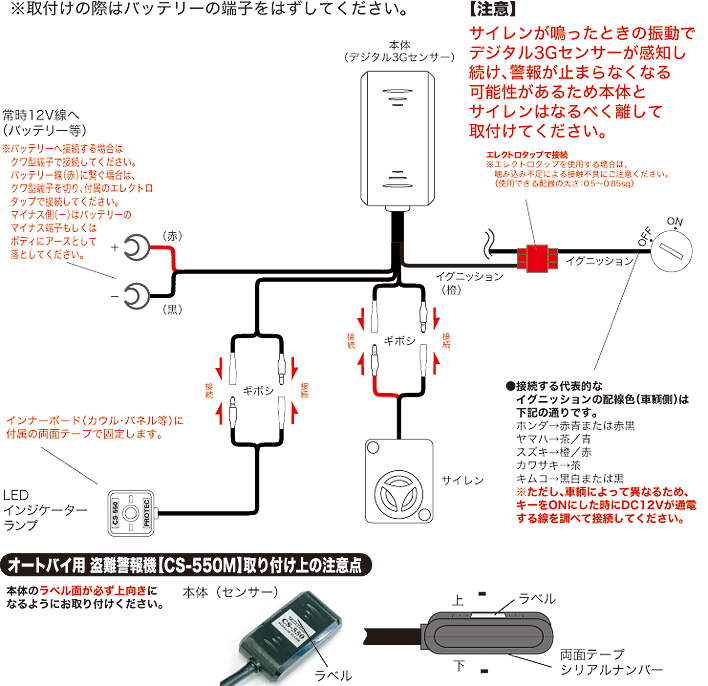 CS-550M 配線図画像