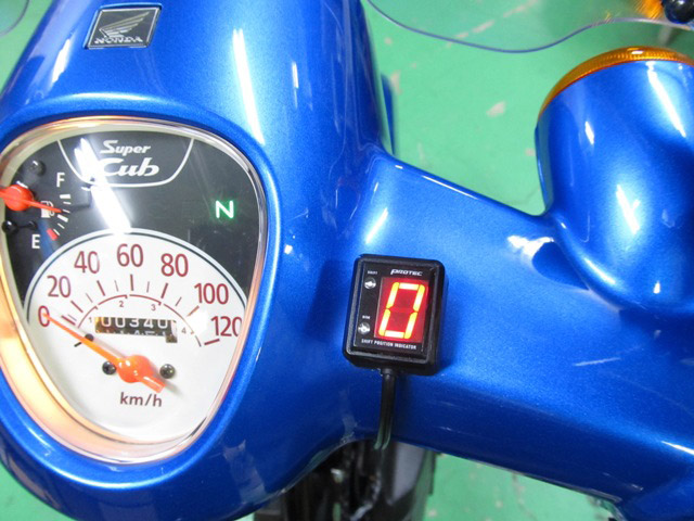 SPI-110[12Vミニバイク 車種専用 シフトポジションインジケーター 