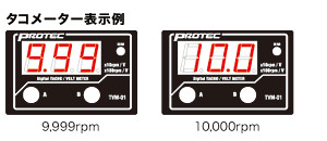 タコメーター表示例